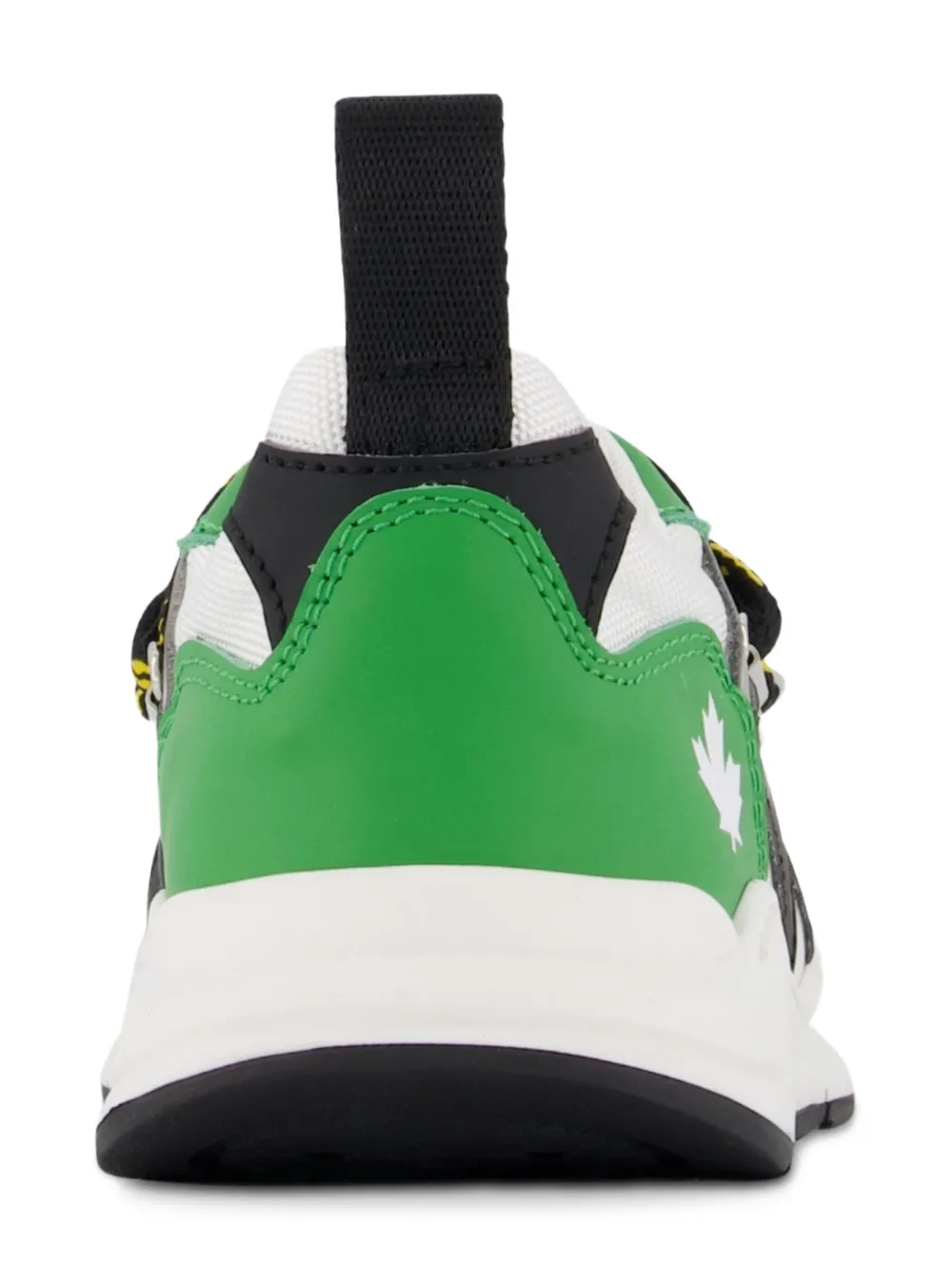DSQUARED2 KIDS maple-leaf panelled sneakers Groen