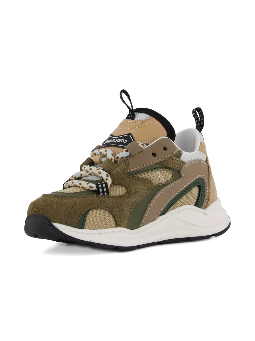 DSQUARED2 KIDS Bubble suede sneakers Groen