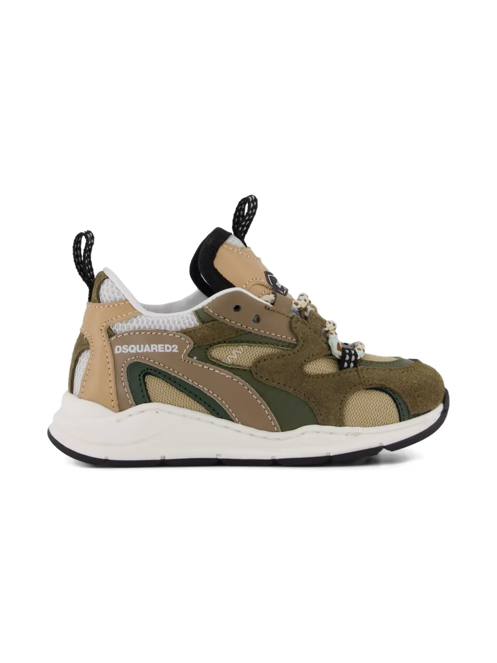 DSQUARED2 KIDS Bubble suede sneakers Groen