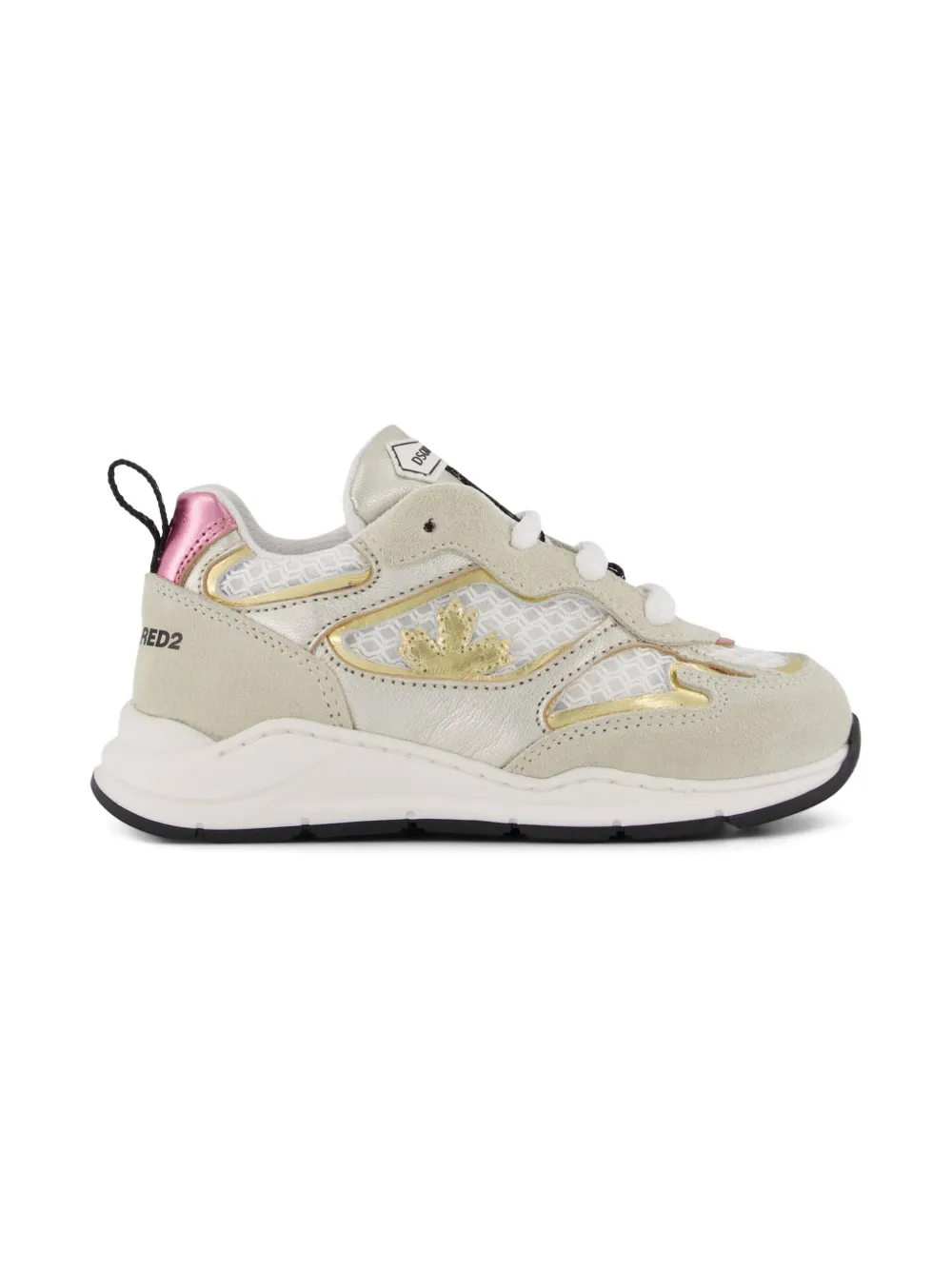 DSQUARED2 KIDS mesh-panel suede sneakers | Teen Girl Shoes | Image 2