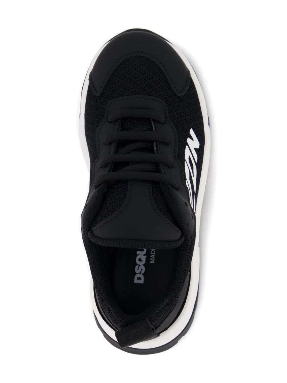 DSQUARED2 KIDS logo-print mesh sneakers Zwart