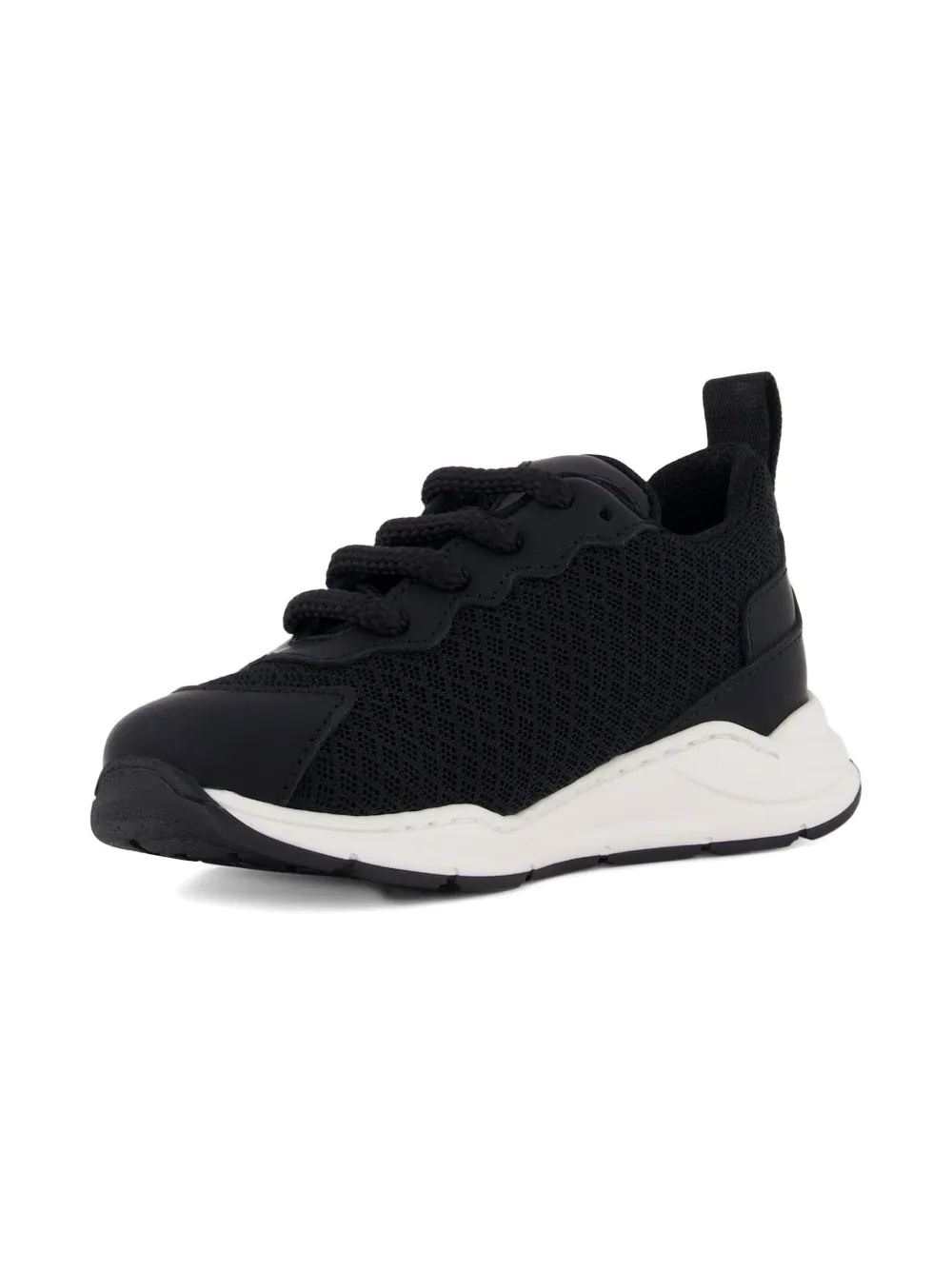 DSQUARED2 KIDS lace-up mesh sneakers Zwart