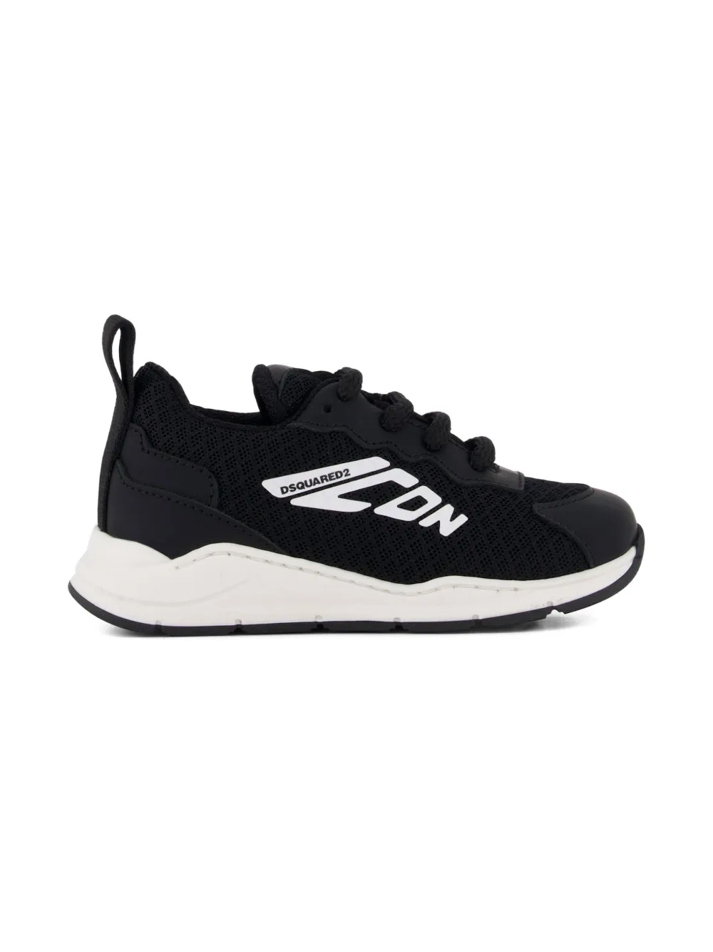 DSQUARED2 KIDS lace-up mesh sneakers Zwart