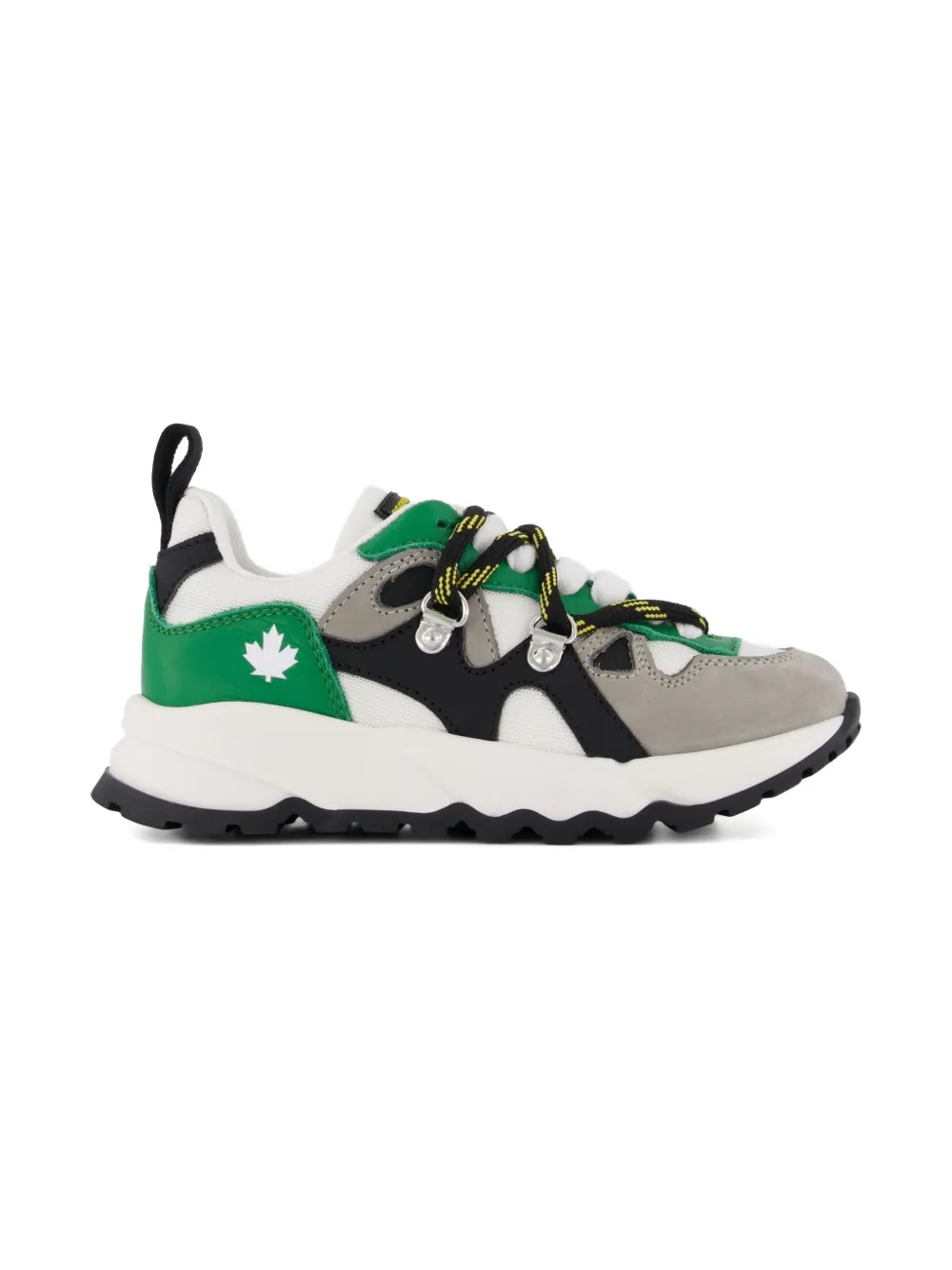 Dsquared2 Maple-leaf Panelled Sneakers In Multi