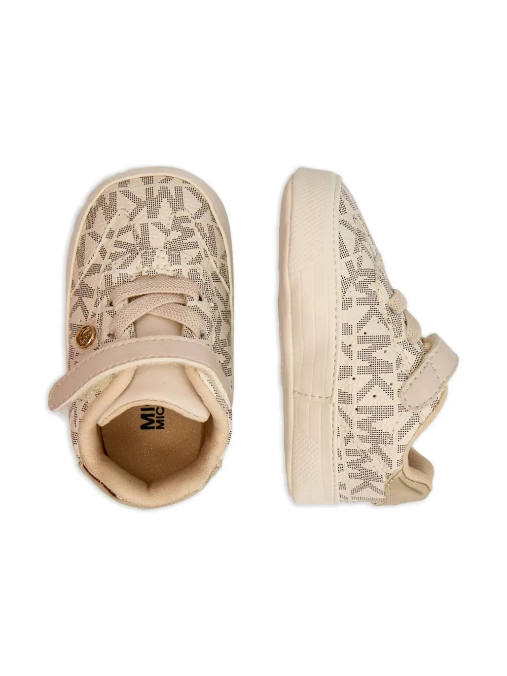Michael Kors Kids Sneakers met logoprint Beige