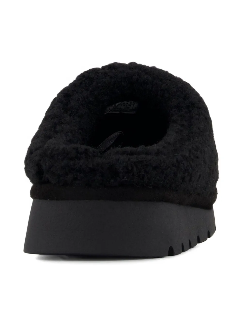 Michael Kors Teddy Platform Slippers In Black