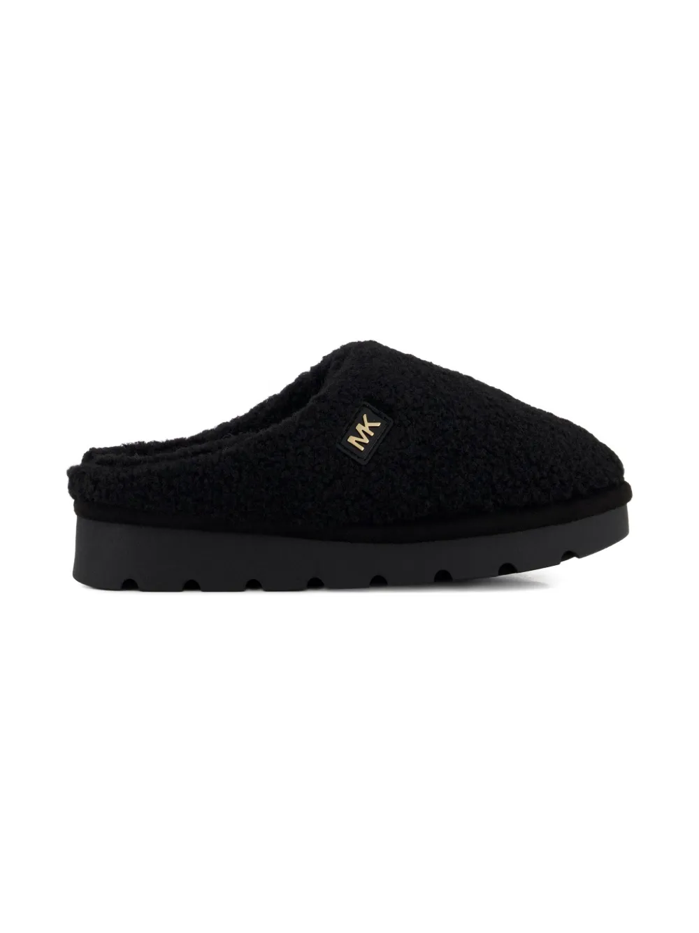 Michael Kors Kids Slippers met plateauzool - Zwart