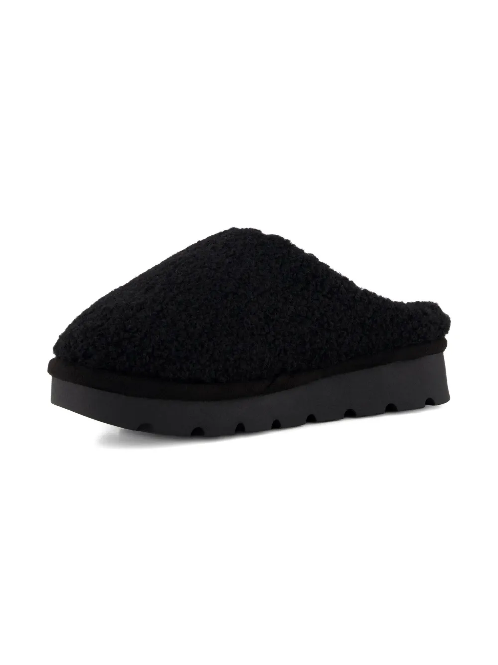 Michael Kors Kids' Teddy Platform Slippers In Black