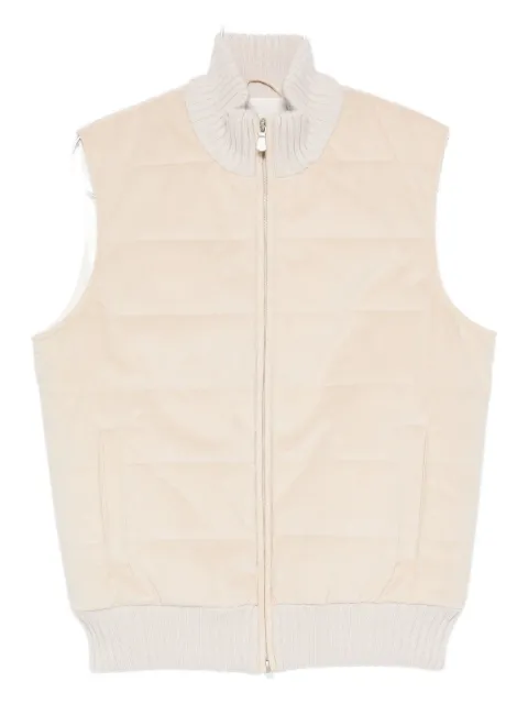 GIUUNO zip-up padded gilet