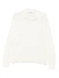 GIUUNO polo-collar sweater - White