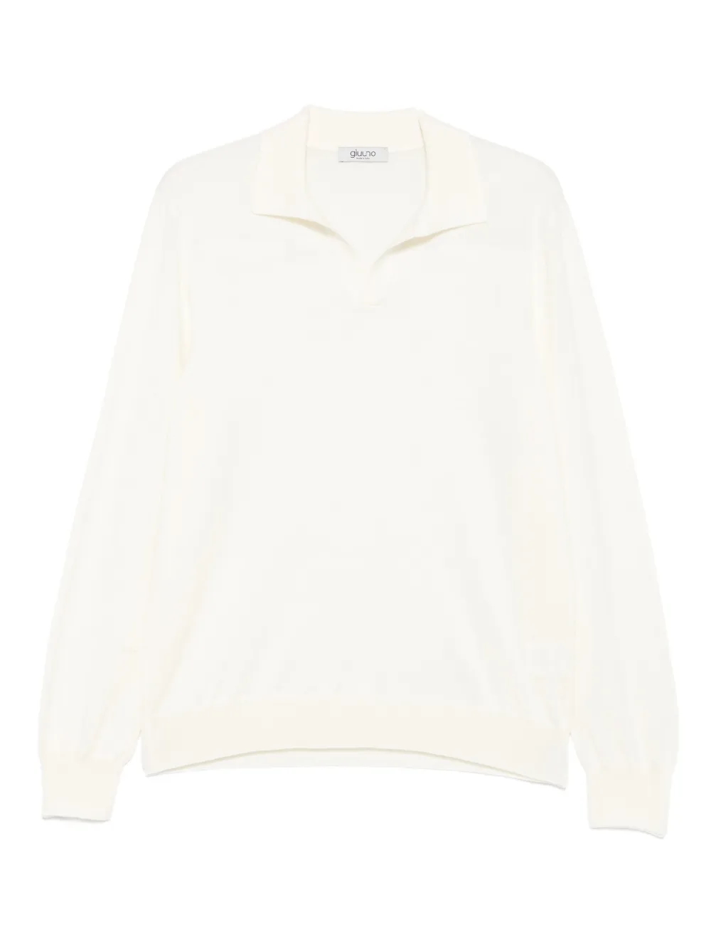 GIUUNO polo-collar sweater | White | Image 1
