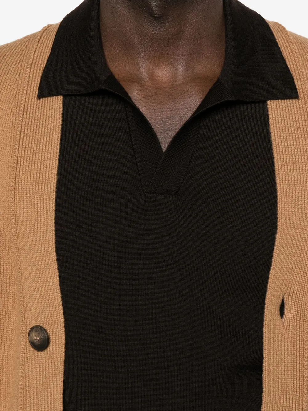 Giuuno Fein Gestrickter Pullover In Black