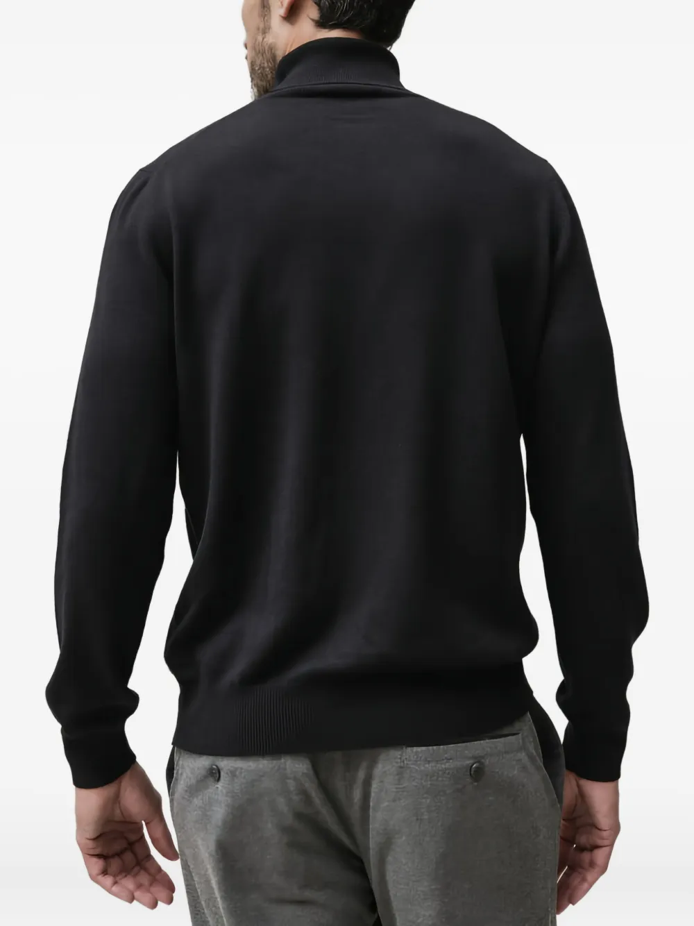 Giuuno Turtleneck Long-sleeve Sweater In Black