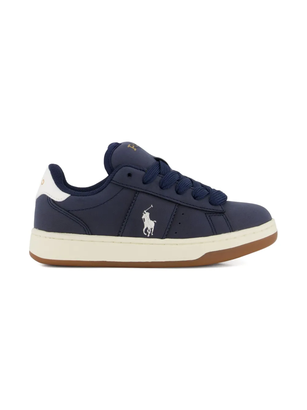 POLO RALPH LAUREN KIDS Knollan sneakers met geborduurd logo - Blauw