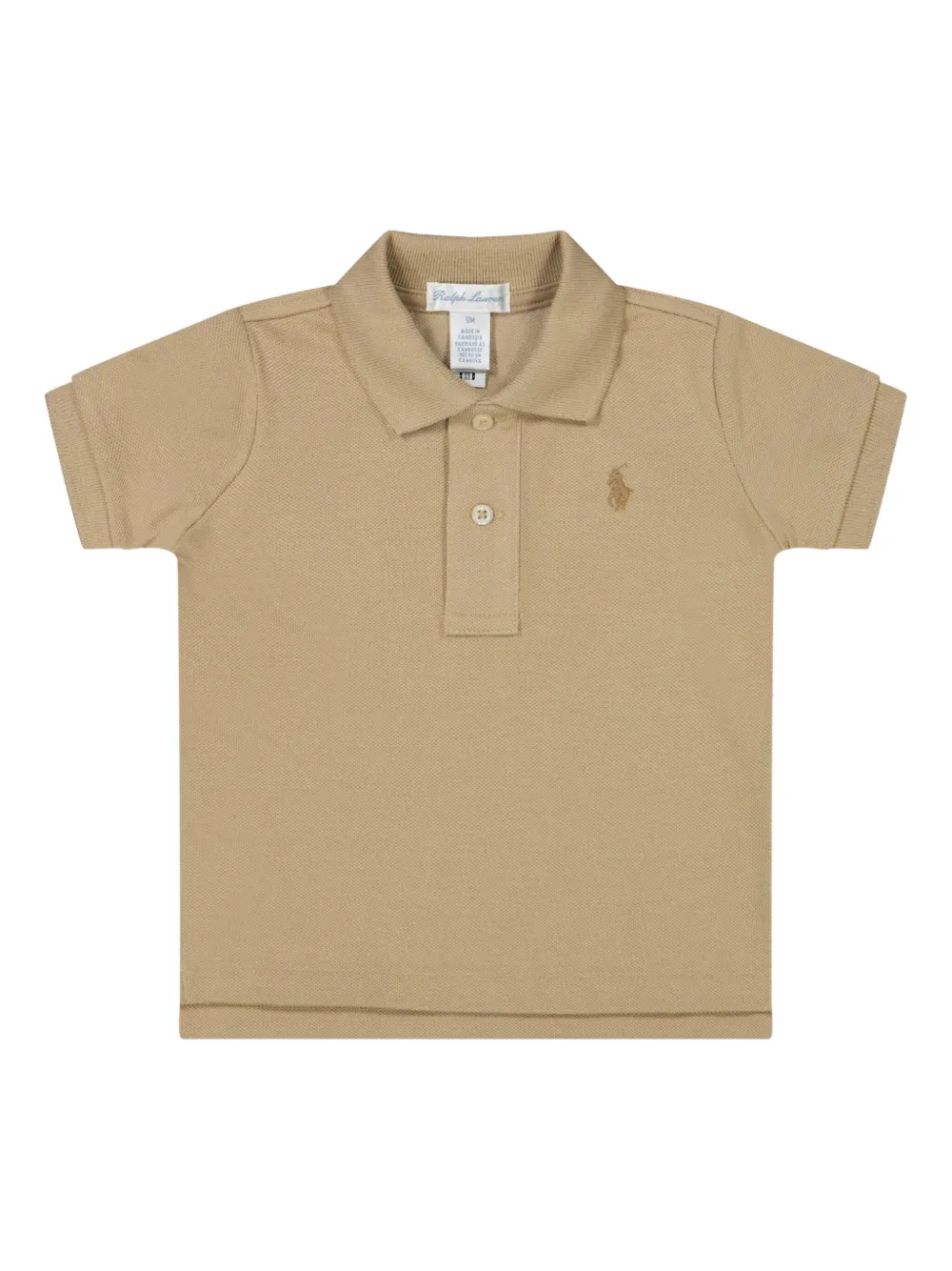 POLO RALPH LAUREN KIDS logo-embroidered polo shirt | Neutrals | Image 1