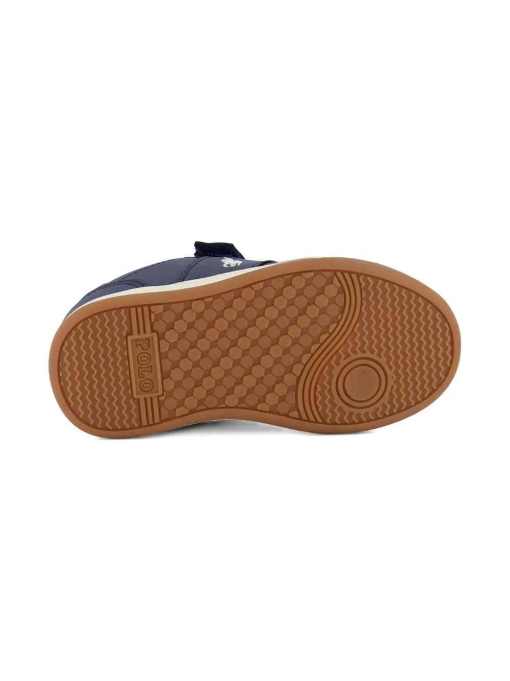 Polo Ralph Lauren Strap-detail Padded Sneakers In Blue