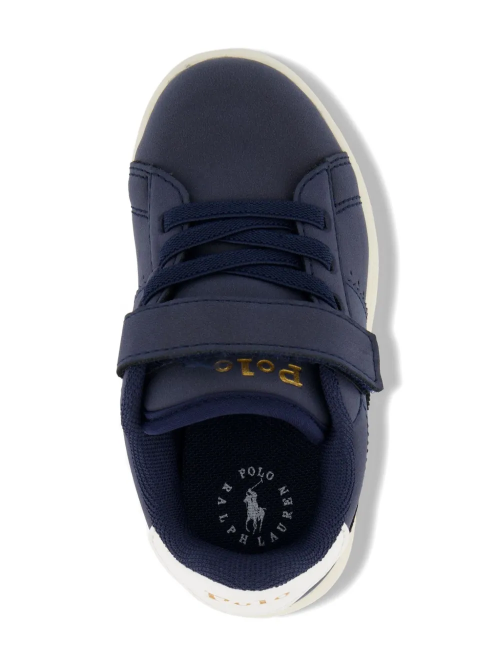 Polo Ralph Lauren Strap-detail Padded Sneakers In Blue