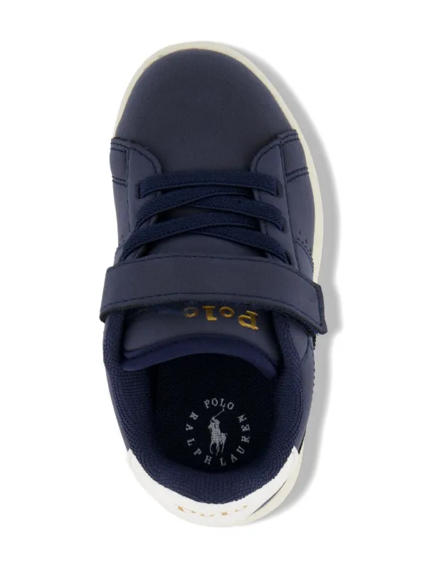 POLO RALPH LAUREN KIDS Sneakers Con Chiusure a Strappo | Blu | FARFETCH IT