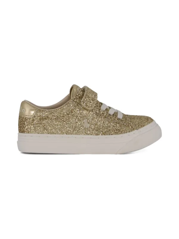 POLO RALPH LAUREN KIDS Glitter Sneakers Gold FARFETCH IL
