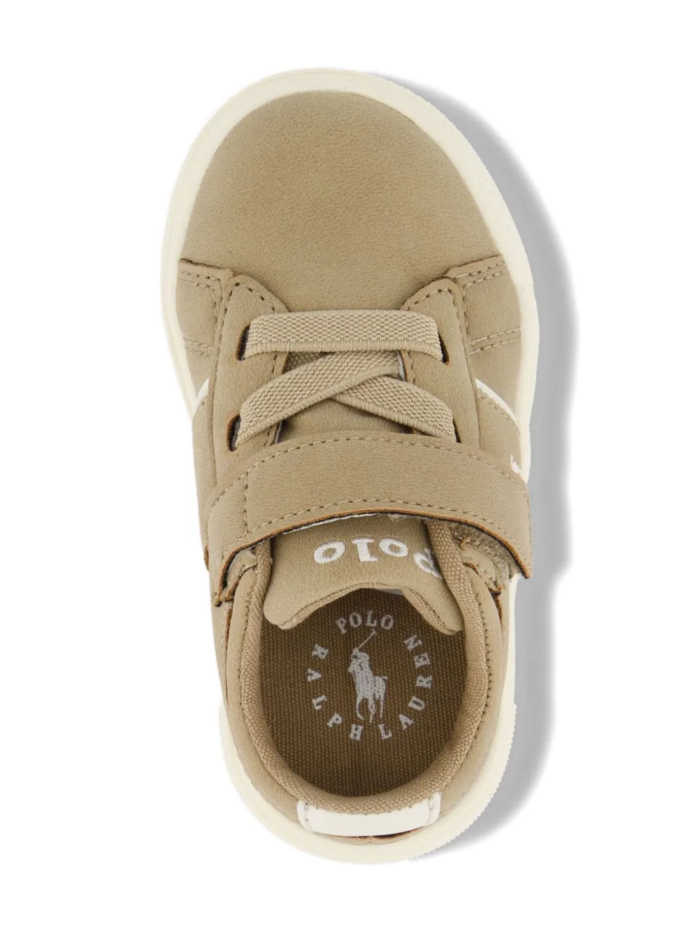POLO RALPH LAUREN KIDS Sneakers met klittenband Beige
