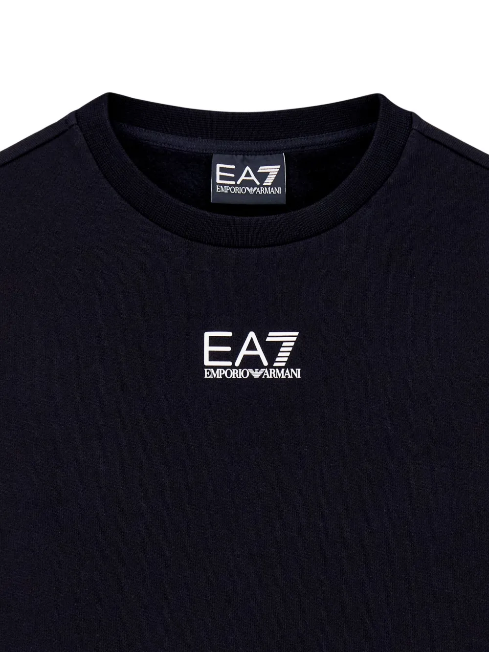 Emporio Armani Logo-print Sweatshirt In Black