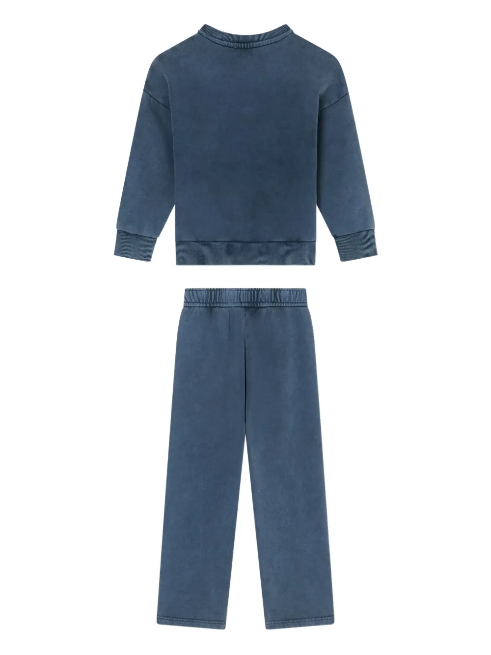 Emporio Armani Kids Trainingspak met geverfd effect Blauw