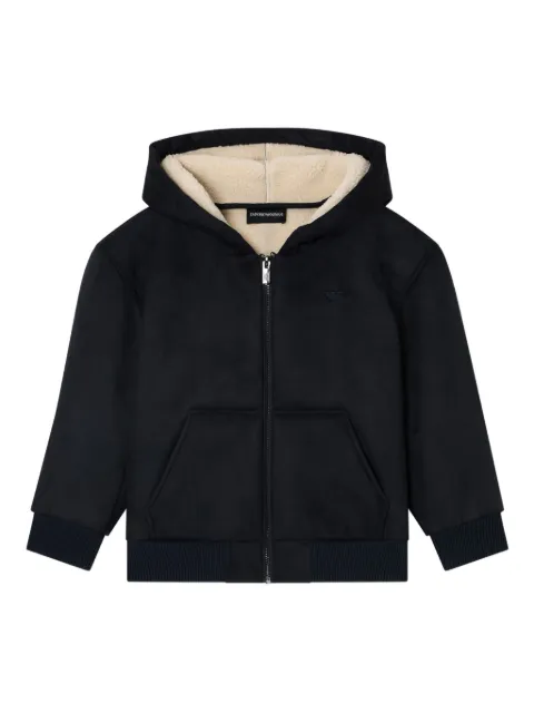 Emporio Armani Kids hooded zip coat