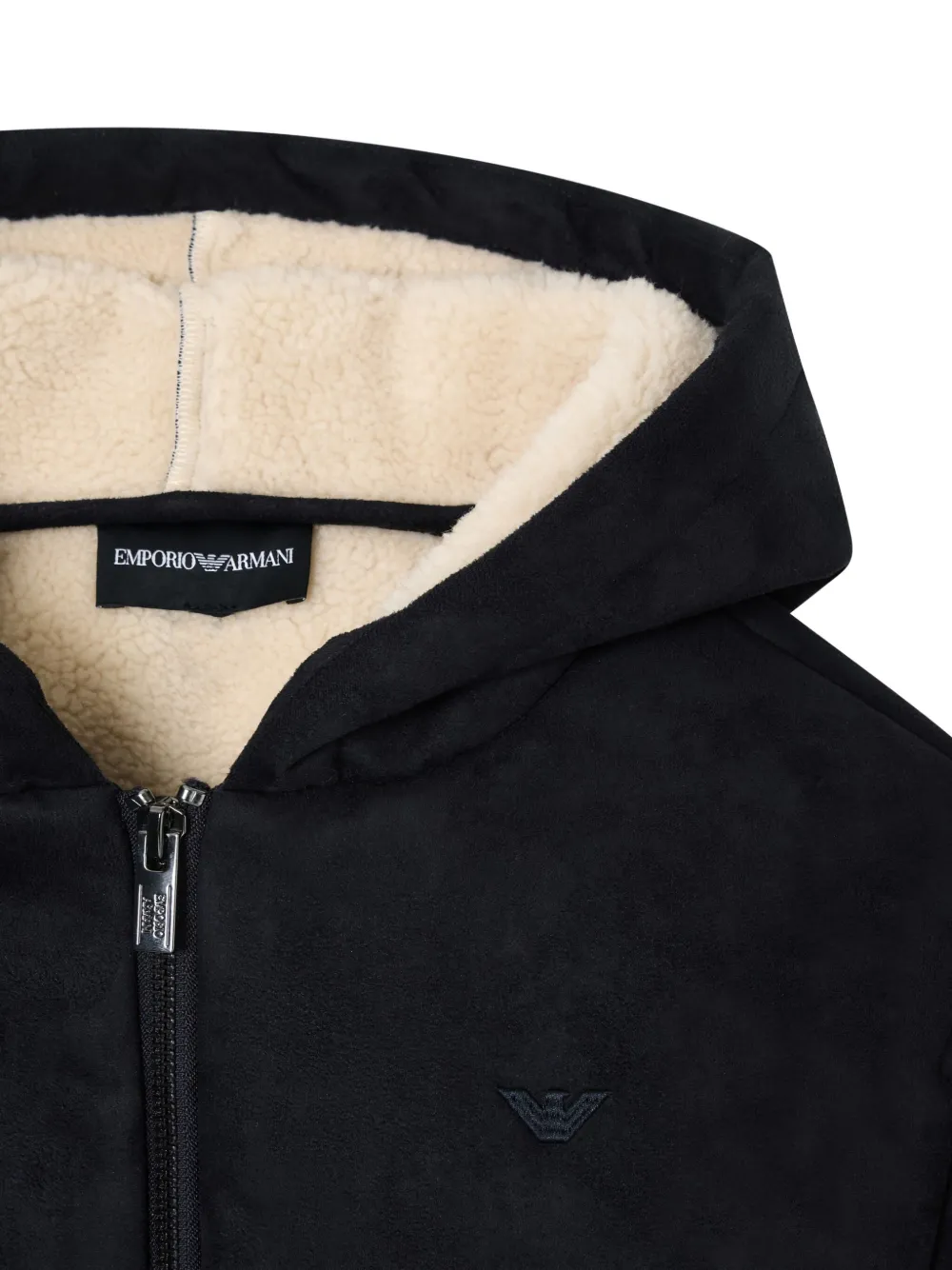 Emporio Armani Kids Jas met capuchon Blauw