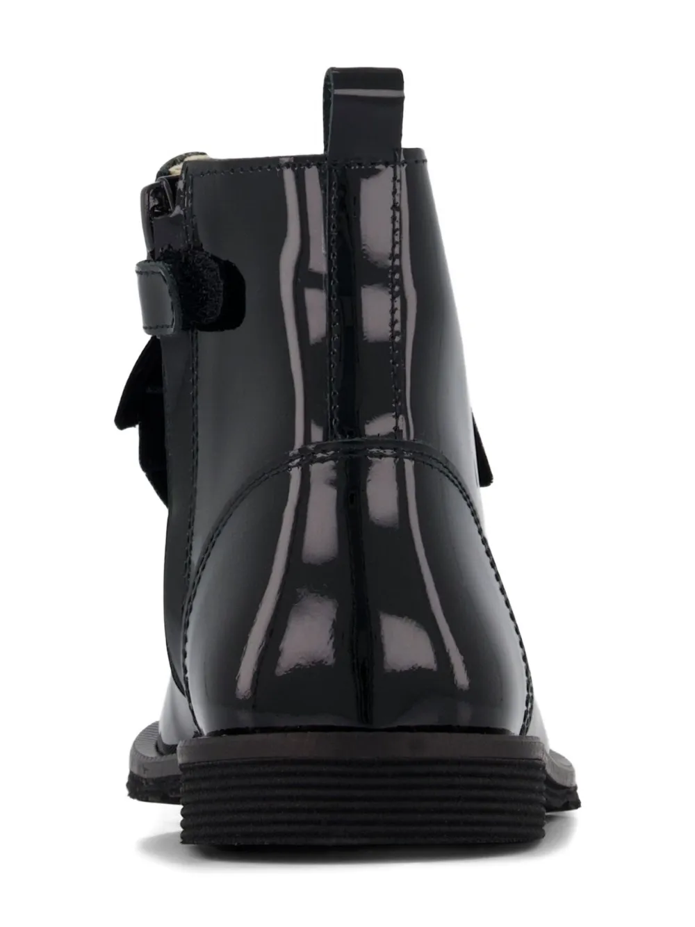 Andanines Patent-finish Leather Boots In Black