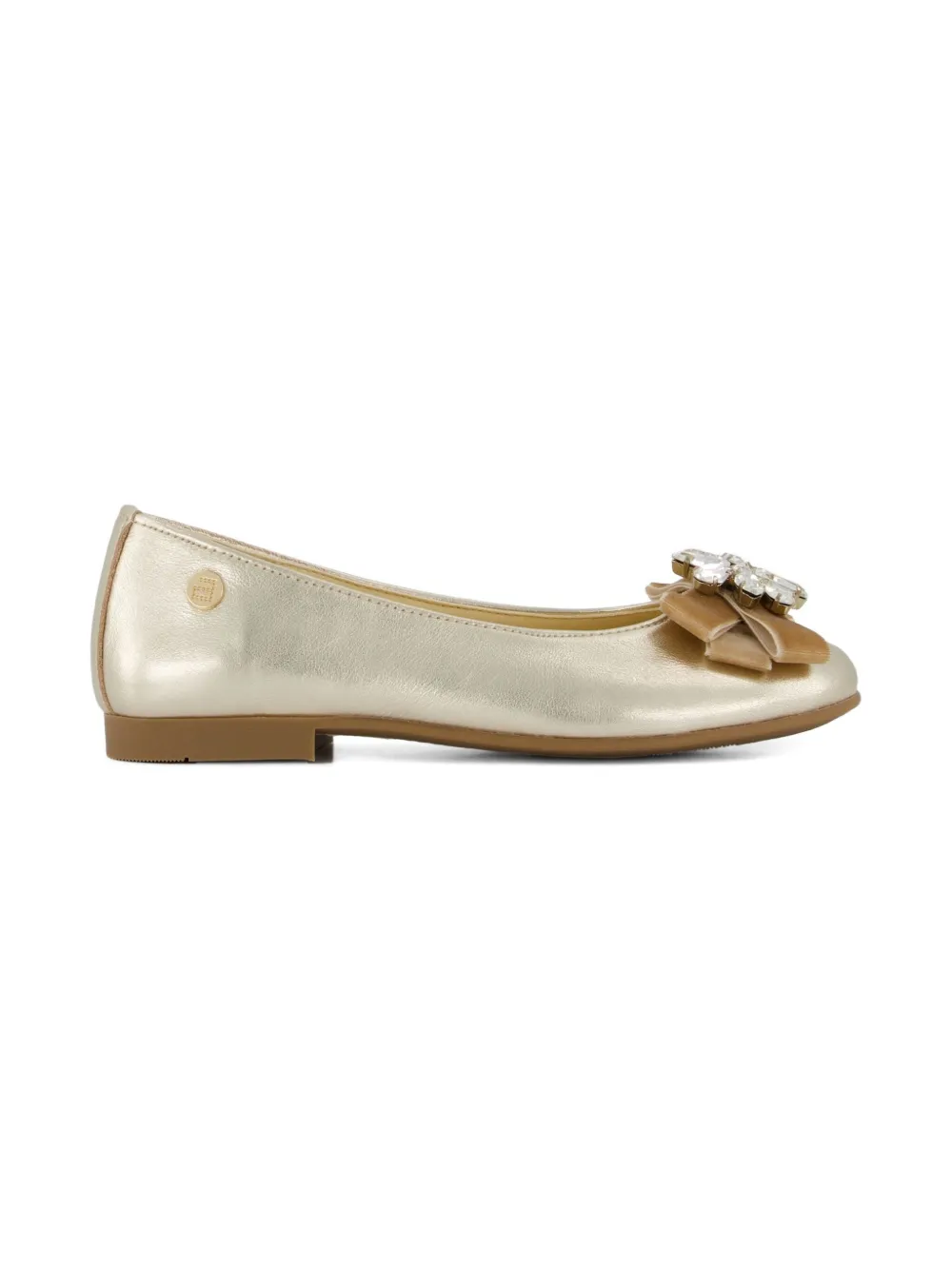 ANDANINES jewel-embellished ballerinas - Beige