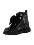 ANDANINES patent-finish leather boots - Black