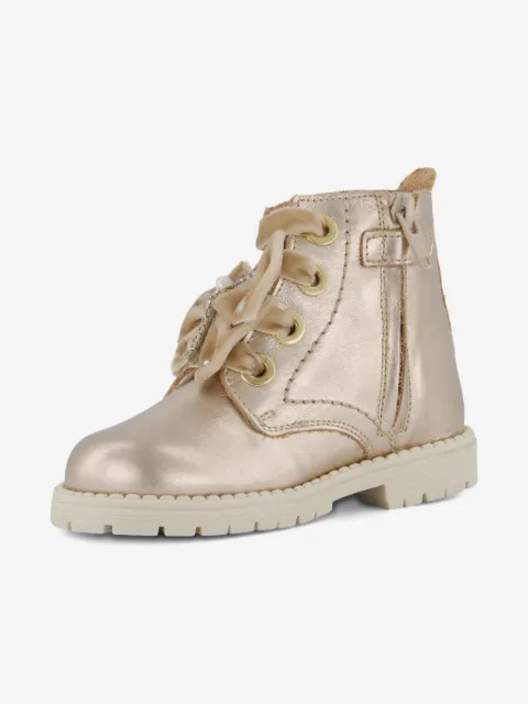 ANDANINES Schnürstiefel mit Samtschleife
