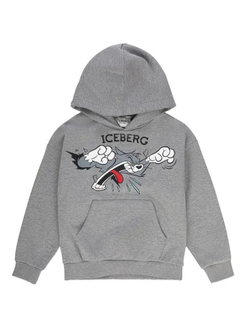 Iceberg Kids hoodie con dibujo estampado