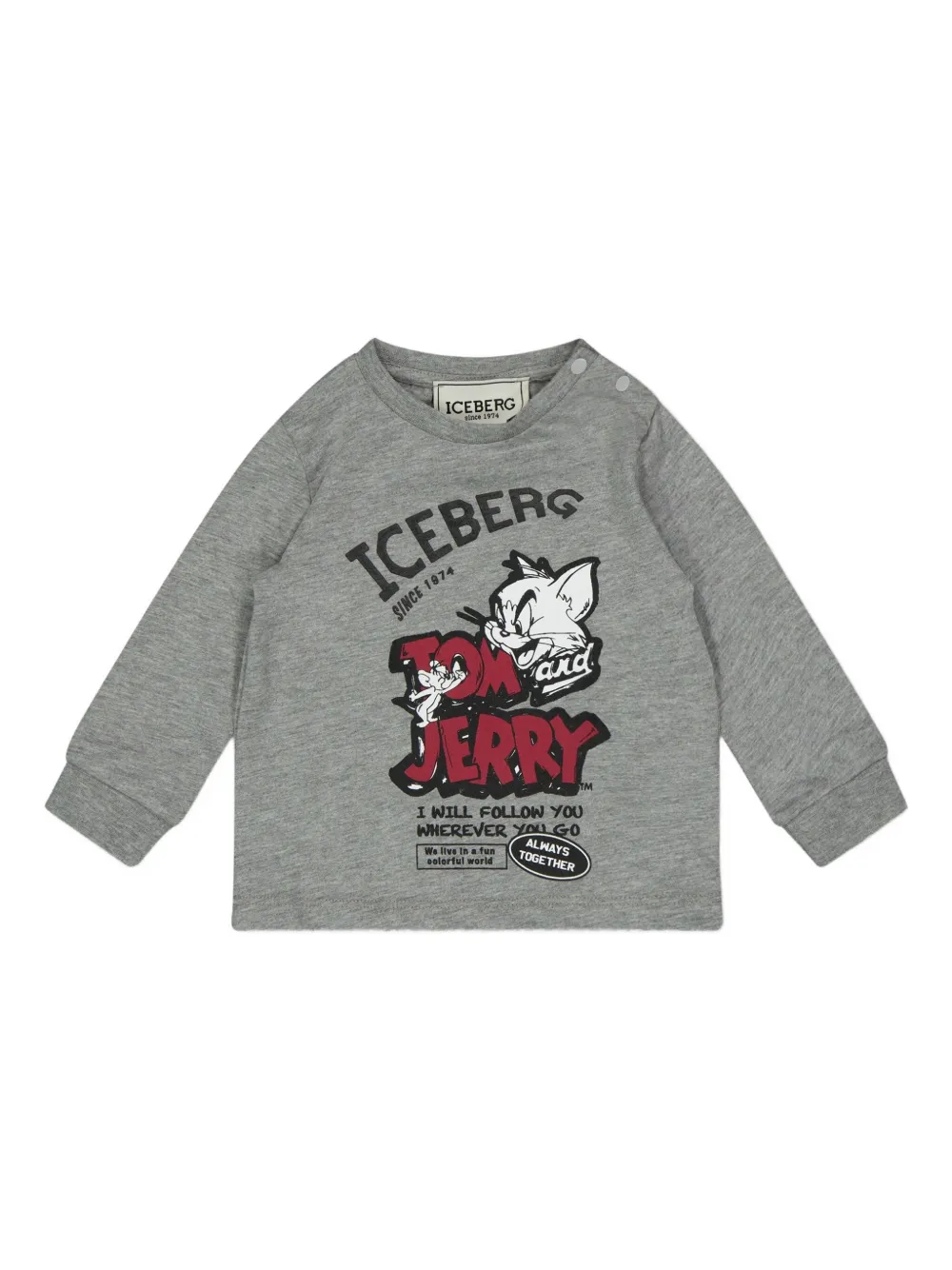Iceberg Kids top con estampado gráfico | gris | Image 1