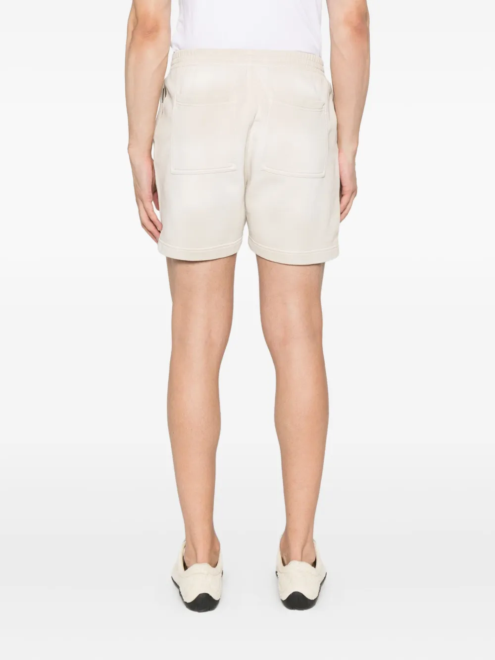 Represent Grand Vintage shorts met elastische tailleband en logo Beige