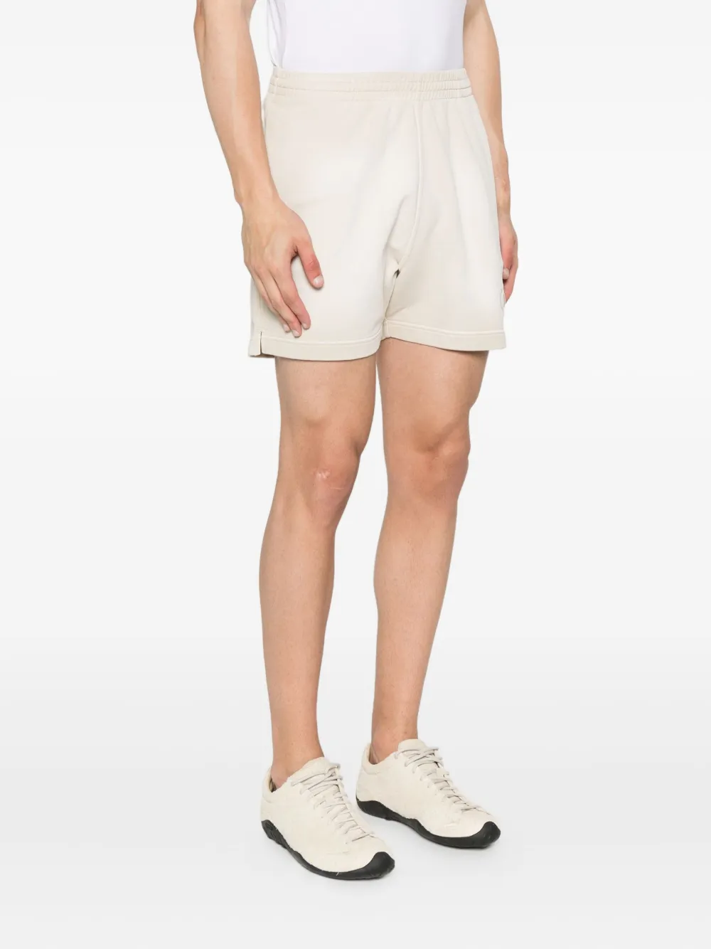Represent Grand Vintage shorts met elastische tailleband en logo Beige