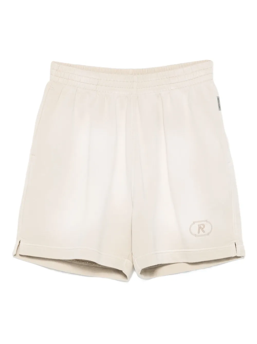 Represent Grand Vintage shorts met elastische tailleband en logo Beige
