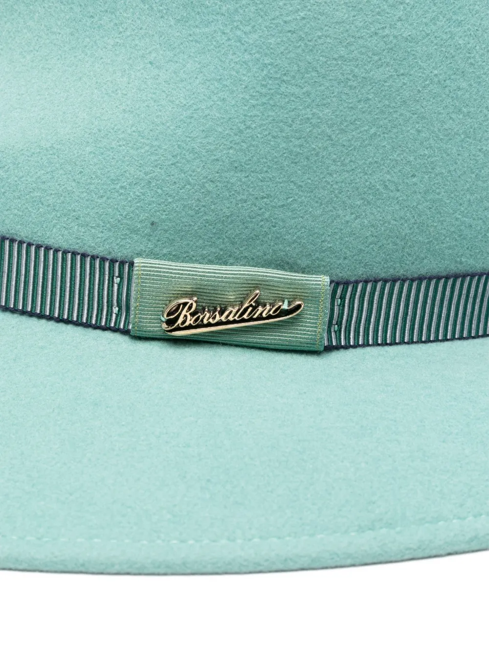 Borsalino wool fedora hat - Groen