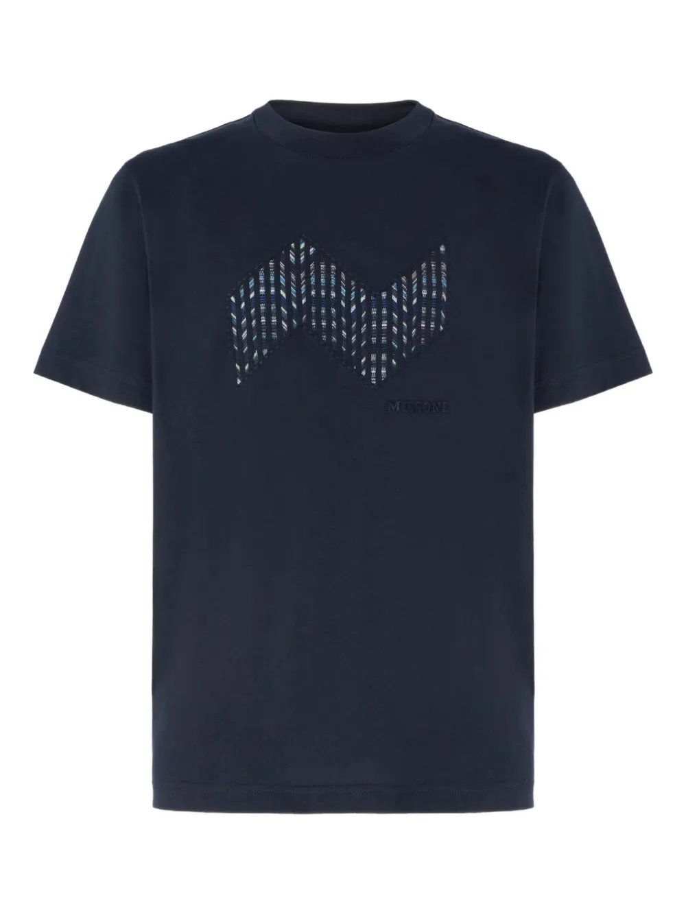 Missoni embroidered-detail T-shirt Blauw