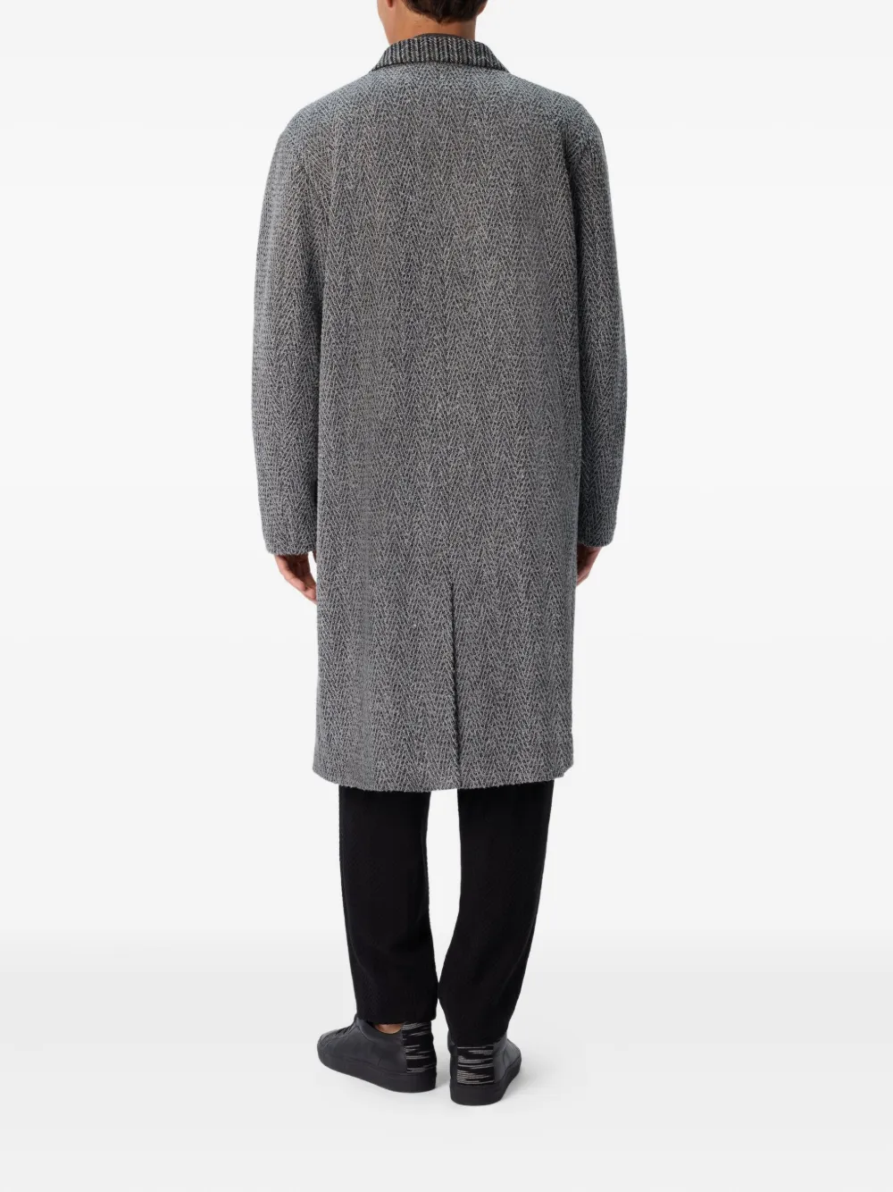 Missoni herringbone-patterned coat Grijs