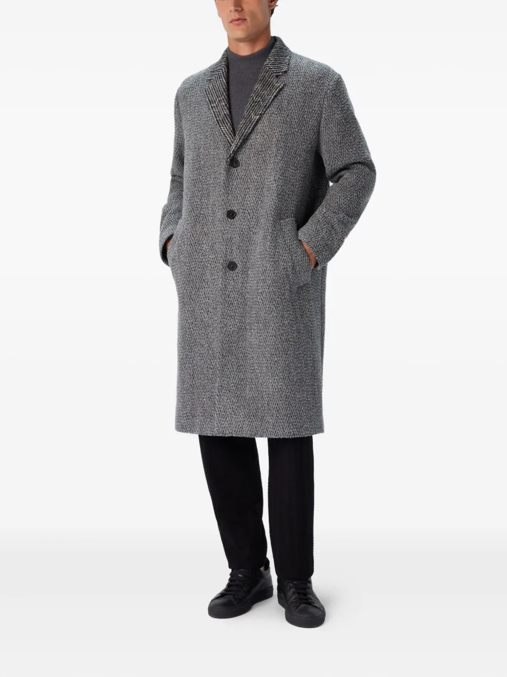 Missoni herringbone-patterned coat | Single Breasted Coats | Image 2