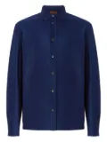 Missoni chevron-pattern cotton shirt - Blue