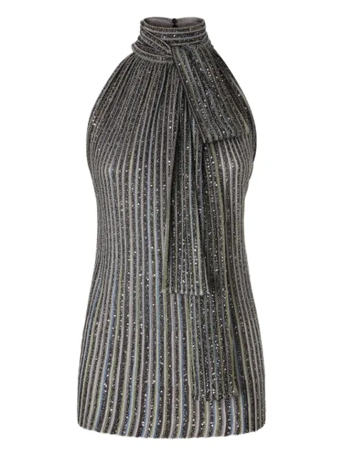 Missoni embellished halter top