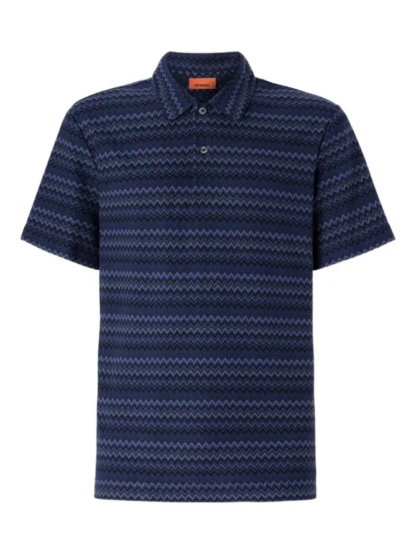 MISSONI カットソー ポロシャツ MISSONI＞ボーダー ポロシャツ