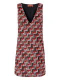 Missoni zigzag-pattern mini dress - Red