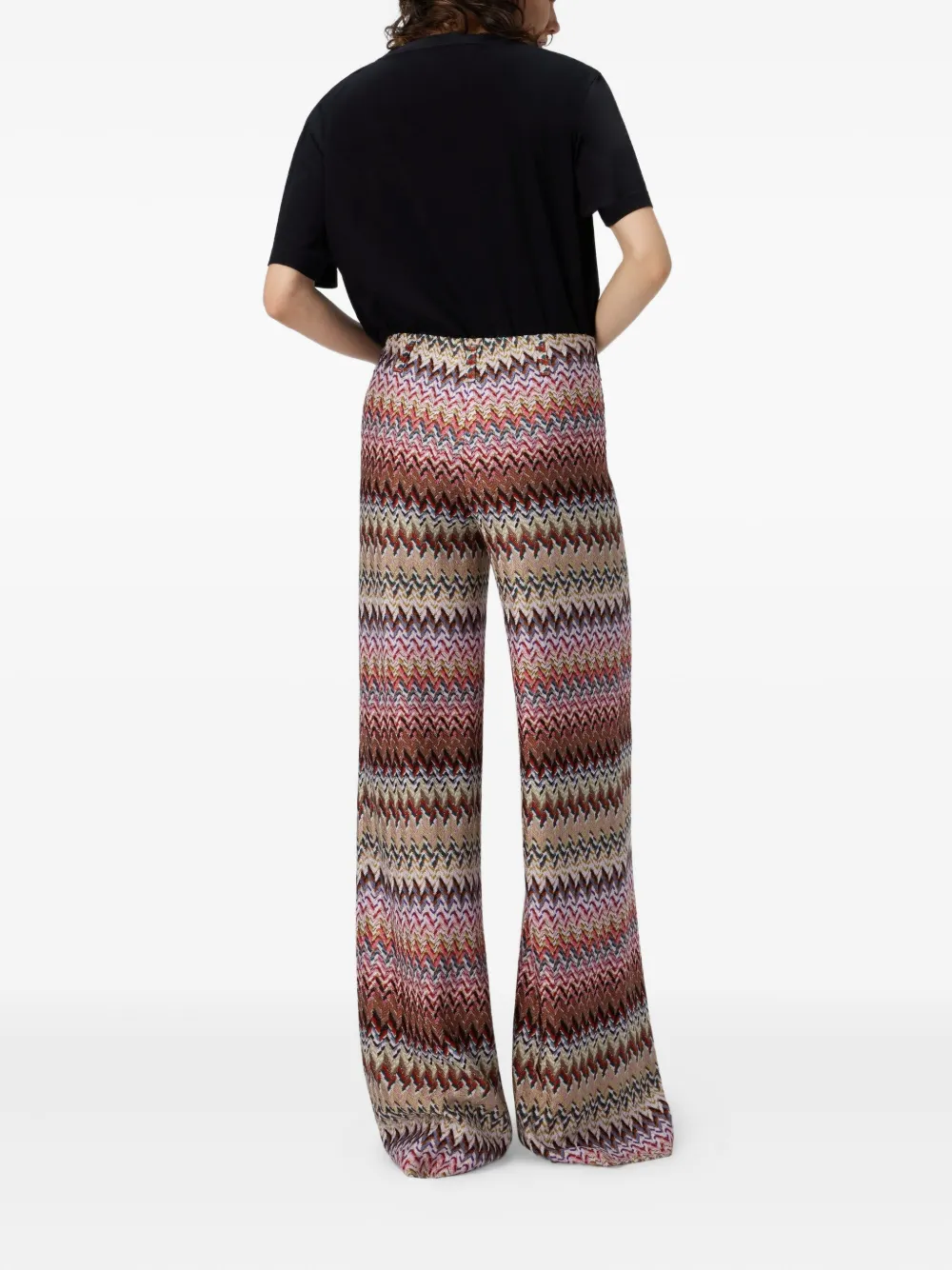 Missoni Broek met chevron-patroon Rood