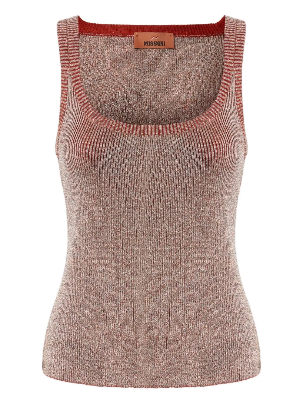 Missoni Metallic top Rood