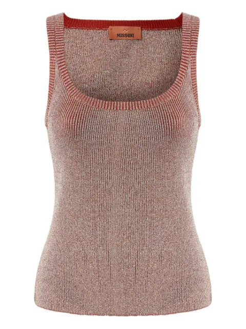 Missoni metallic ribbed top