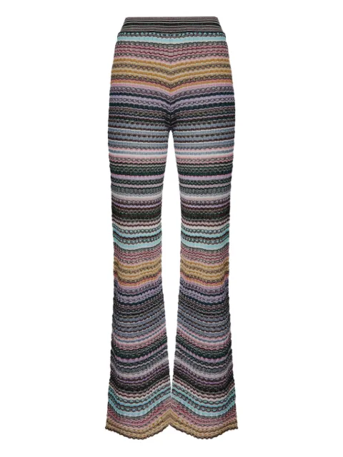 Missoni striped-pattern knit trousers
