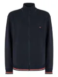 Missoni zip-up logo-embroidered sweater - Blue